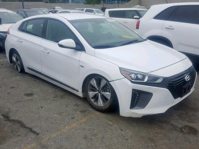 KMHC75LDXJU075458 - 2018 HYUNDAI IONIQ LIMI WHITE photo 1