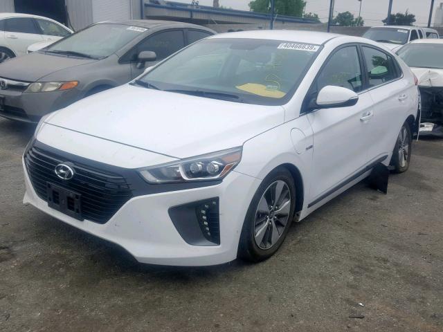 KMHC75LDXJU075458 - 2018 HYUNDAI IONIQ LIMI WHITE photo 2