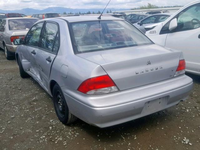 JA3AJ26E73U109051 - 2003 MITSUBISHI LANCER ES SILVER photo 3