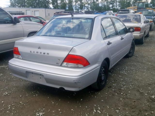 JA3AJ26E73U109051 - 2003 MITSUBISHI LANCER ES SILVER photo 4