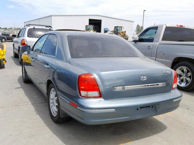 KMHFU45E02A187274 - 2002 HYUNDAI XG 350 GREEN photo 3