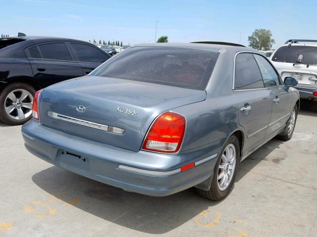 KMHFU45E02A187274 - 2002 HYUNDAI XG 350 GREEN photo 4