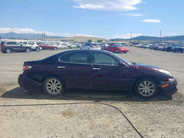 JTHBF30G236020272 - 2003 LEXUS ES 300 MAROON photo 9