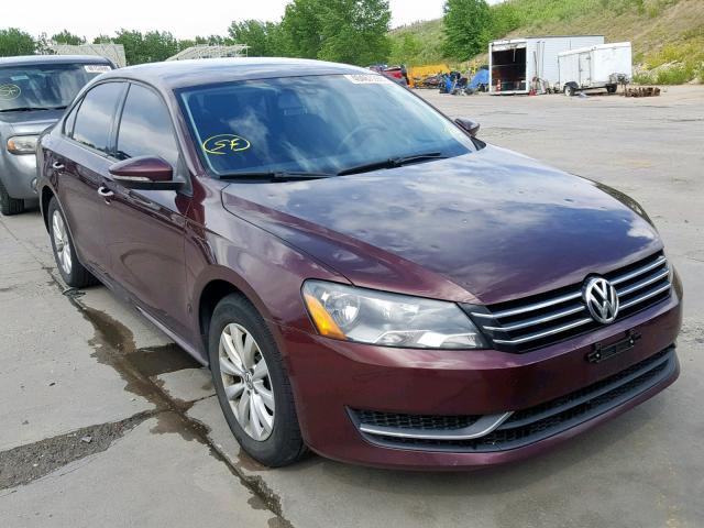 1VWAP7A35CC098721 - 2012 VOLKSWAGEN PASSAT S PURPLE photo 1