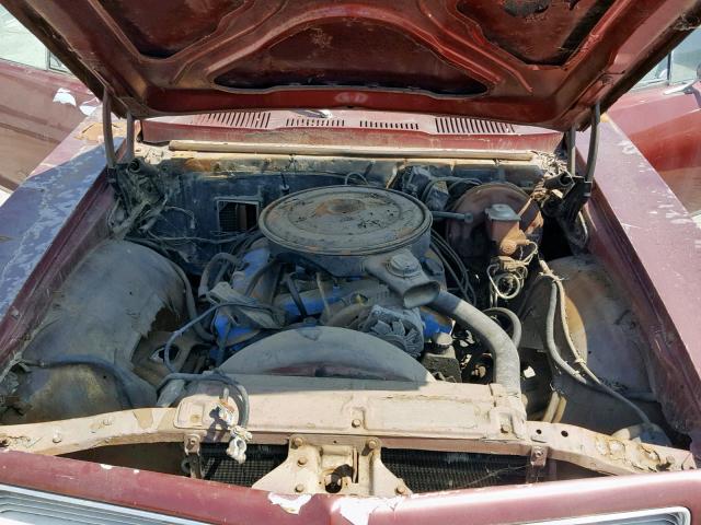 2Y27M2L105635 - 1972 PONTIAC CATALINA BURGUNDY photo 7