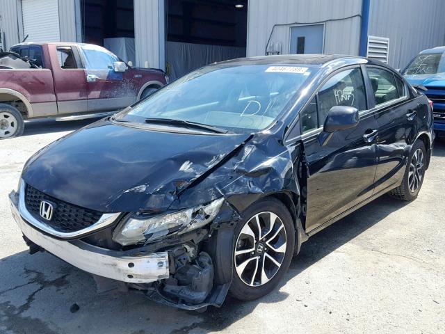 19XFB2F95DE009389 - 2013 HONDA CIVIC EXL 黑色 照片 2