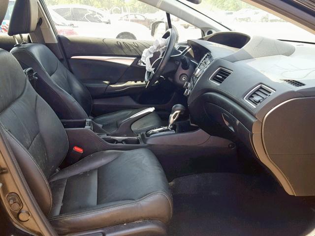 19XFB2F95DE009389 - 2013 HONDA CIVIC EXL 黑色 照片 5