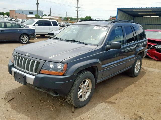 1J4GW48SX4C143787 - 2004 JEEP GRAND CHER GRAY photo 2