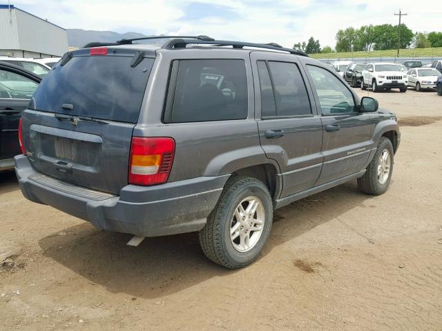 1J4GW48SX4C143787 - 2004 JEEP GRAND CHER GRAY photo 4