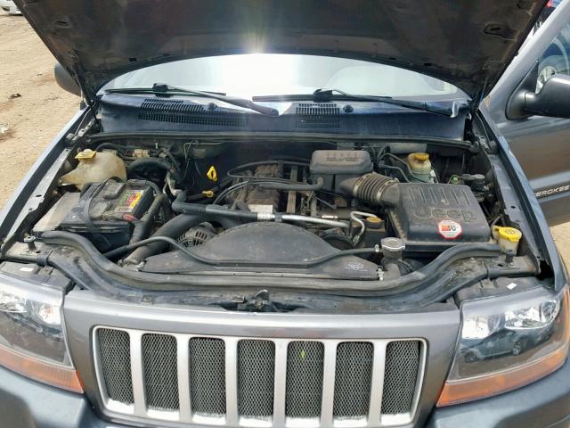 1J4GW48SX4C143787 - 2004 JEEP GRAND CHER GRAY photo 7