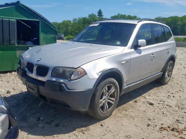 WBXPA93495WD11659 - 2005 BMW X3 3.0I GRAY photo 2