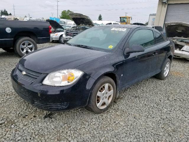 1G1AL18F387271706 - 2008 CHEVROLET COBALT LT BLACK photo 2