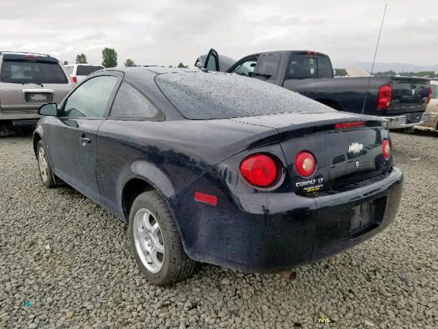 1G1AL18F387271706 - 2008 CHEVROLET COBALT LT BLACK photo 3