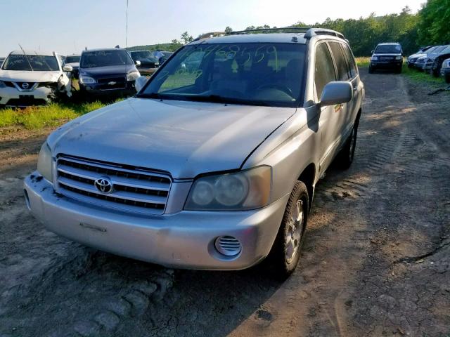 JTEGD21A620046159 - 2002 TOYOTA HIGHLANDER SILVER photo 2