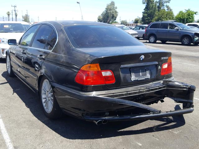 WBAAV53481FJ71298 - 2001 BMW 330 I BLACK photo 3