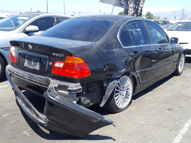 WBAAV53481FJ71298 - 2001 BMW 330 I BLACK photo 4