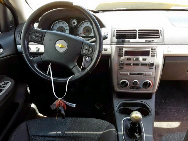 1G1AM15B567785780 - 2006 CHEVROLET COBALT SS YELLOW photo 9