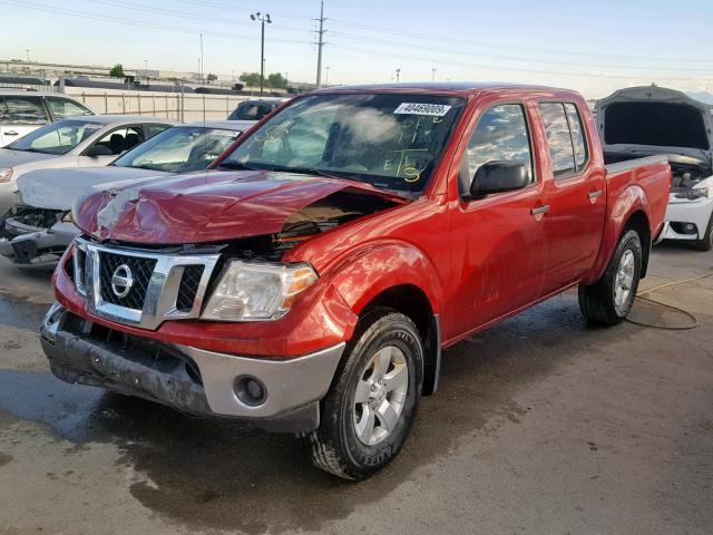 1N6AD0EV2AC414598 - 2010 NISSAN FRONTIER C BURGUNDY photo 2