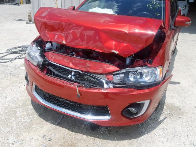 JA32U2FU2HU008347 - 2017 MITSUBISHI LANCER ES RED photo 9