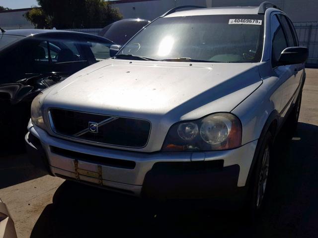 YV1CZ91H341075409 - 2004 VOLVO XC90 T6 SILVER photo 2