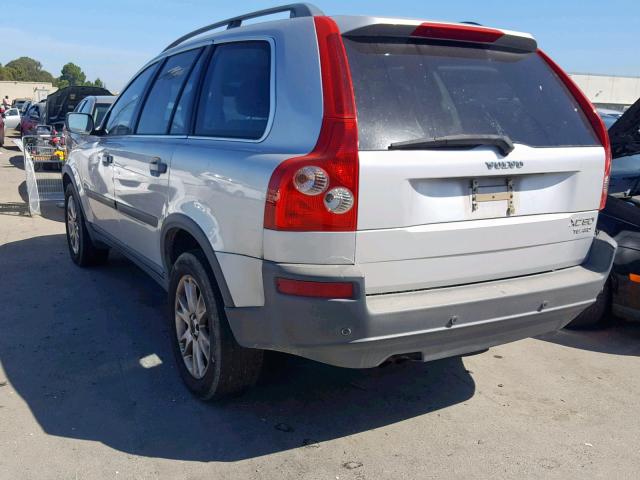 YV1CZ91H341075409 - 2004 VOLVO XC90 T6 SILVER photo 3