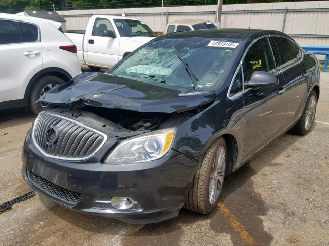 1G4PT5SV0D4230837 - 2013 BUICK VERANO PRE BLACK photo 2