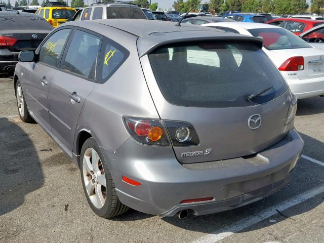 JM1BK343X51291357 - 2005 MAZDA 3 HATCHBAC GRAY photo 3