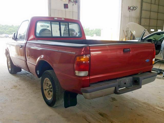 1FTCR10A9VUC49429 - 1997 FORD RANGER BURGUNDY photo 3