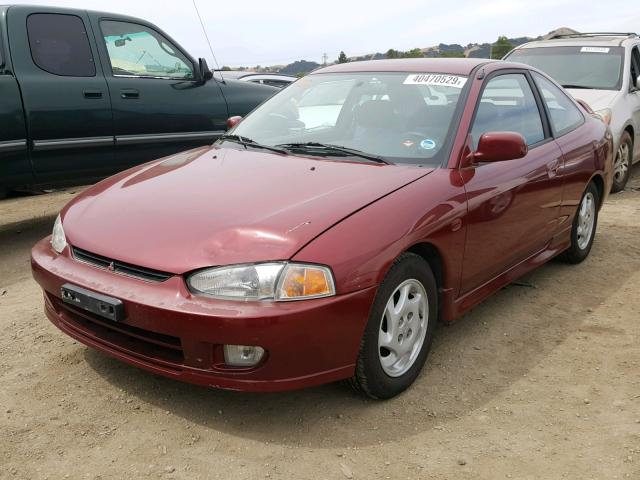 JA3AY31C7WU032886 - 1998 MITSUBISHI MIRAGE LS RED photo 2