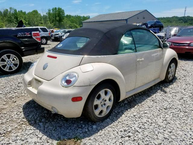 3VWCK21Y03M310140 - 2003 VOLKSWAGEN NEW BEETLE კრემისფერი ფოტო 4