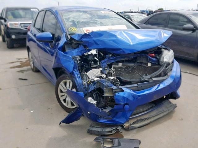 3HGGK5H52FM764364 - 2015 HONDA FIT LX BLUE photo 1