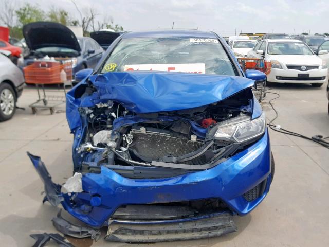 3HGGK5H52FM764364 - 2015 HONDA FIT LX BLUE photo 9