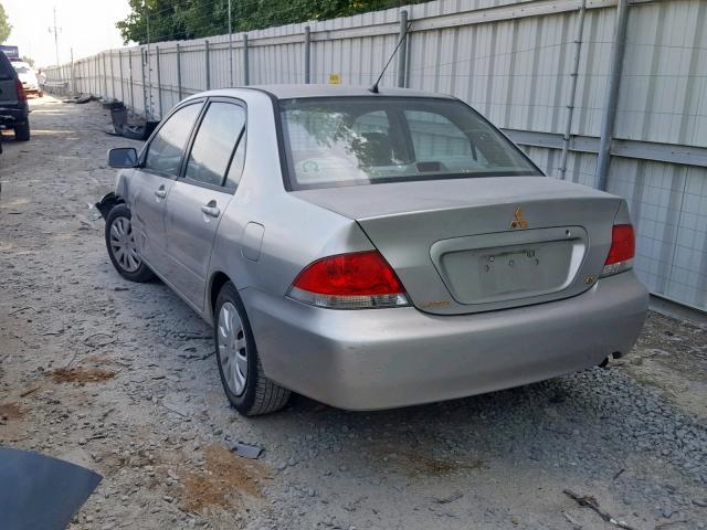 JA3AJ26E76U013022 - 2006 MITSUBISHI LANCER ES SILVER photo 3