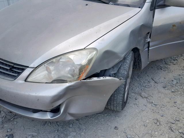 JA3AJ26E76U013022 - 2006 MITSUBISHI LANCER ES SILVER photo 9