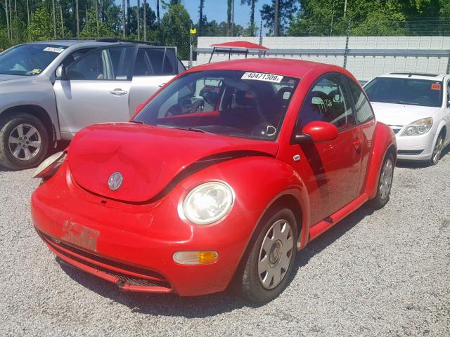 3VWBK21C72M418222 - 2002 VOLKSWAGEN NEW BEETLE წითელი ფოტო 2