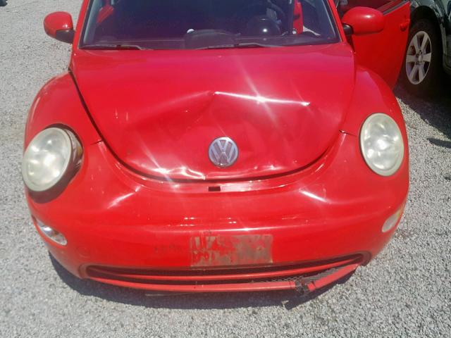 3VWBK21C72M418222 - 2002 VOLKSWAGEN NEW BEETLE წითელი ფოტო 7