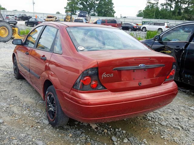 1FAFP33P93W259416 - 2003 FORD FOCUS LX RED photo 3