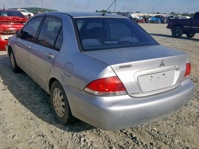 JA3AJ26E14U066828 - 2004 MITSUBISHI LANCER ES SILVER photo 3