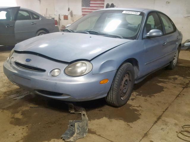 1FALP52U7VG301309 - 1997 FORD TAURUS GL BLUE photo 2