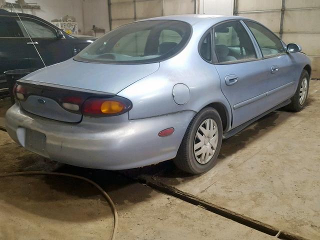 1FALP52U7VG301309 - 1997 FORD TAURUS GL BLUE photo 4