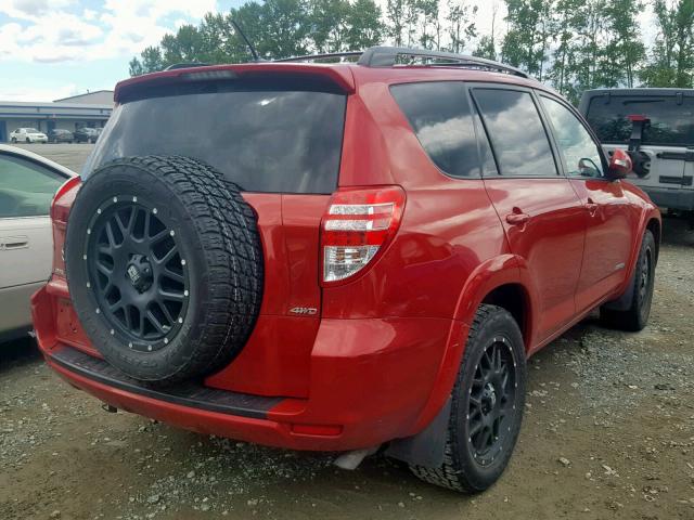 2T3DK4DV2AW020515 - 2010 TOYOTA RAV4 LIMIT RED photo 4