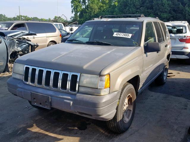 1J4GZ58Y1TC165399 - 1996 JEEP GRAND CHER BEIGE photo 2