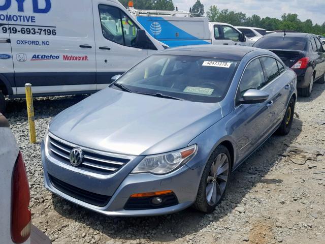 WVWEU73CX9E523163 - 2009 VOLKSWAGEN CC BLUE photo 2