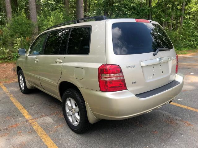 JTEGF21A630078797 - 2003 TOYOTA HIGHLANDER BEIGE photo 3