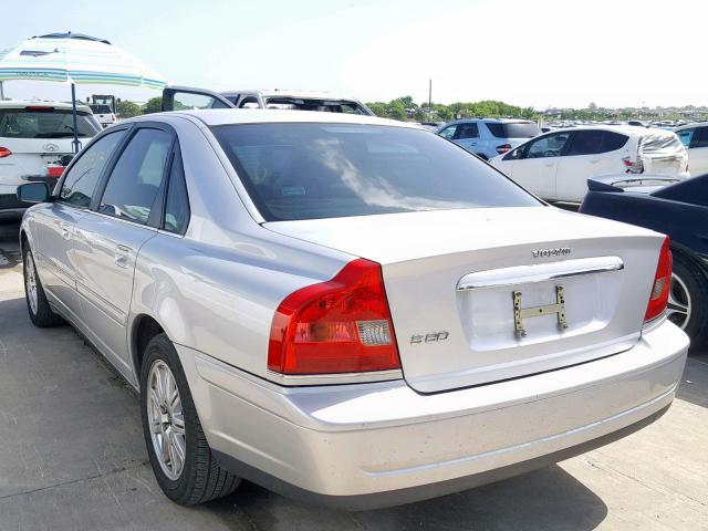 YV1TS592X51410583 - 2005 VOLVO S80 2.5T SILVER photo 3