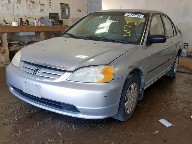 2HGES16423H925543 - 2003 HONDA CIVIC DX SILVER photo 2