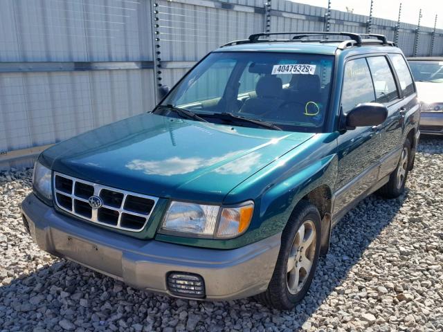 JF1SF6551XH748479 - 1999 SUBARU FORESTER S GREEN photo 2