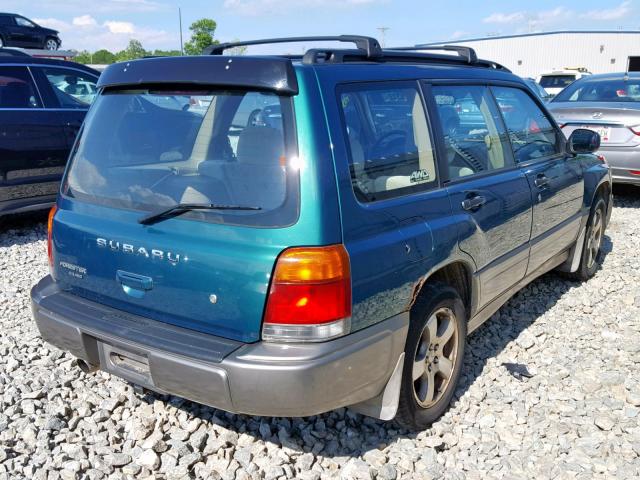 JF1SF6551XH748479 - 1999 SUBARU FORESTER S GREEN photo 4