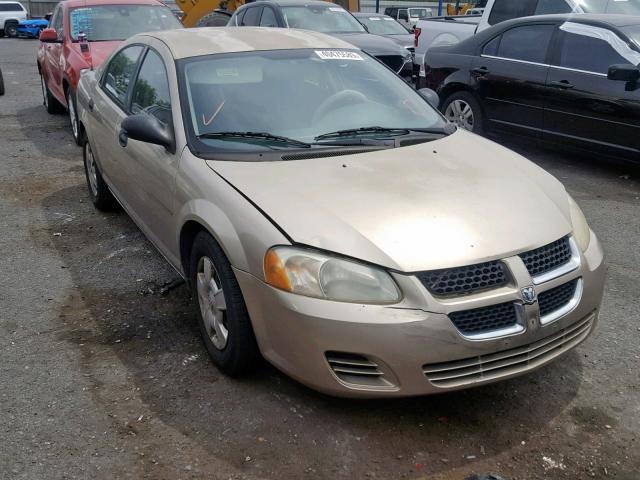 1B3EL36X94N220833 - 2004 DODGE STRATUS SE GOLD photo 1