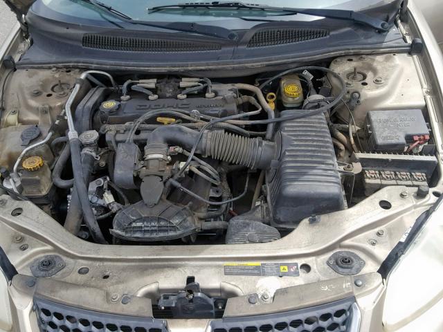 1B3EL36X94N220833 - 2004 DODGE STRATUS SE GOLD photo 7